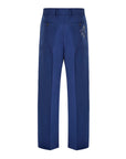 Gucci Blue Hued Wide Leg Pants With Animation