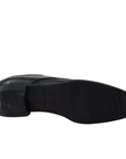 Dolce & Gabbana Black Leather Sartoria Handcrafted Derby Lace-Up Shoes