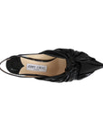 Jimmy Choo Black Leather Annabell 85 Slingback Pumps