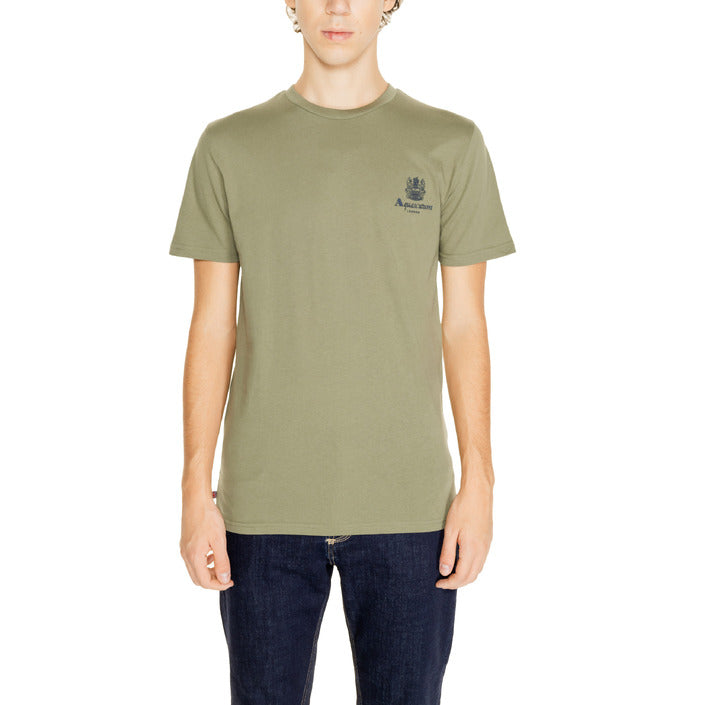 Aquascutum Logo Crewneck T-Shirt 100% Cotton