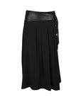 Liu Jo Minimalist Pleated Midi Skirt With Belt