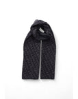 Armani Exchange Logo Monogram Wool Blend Scarf