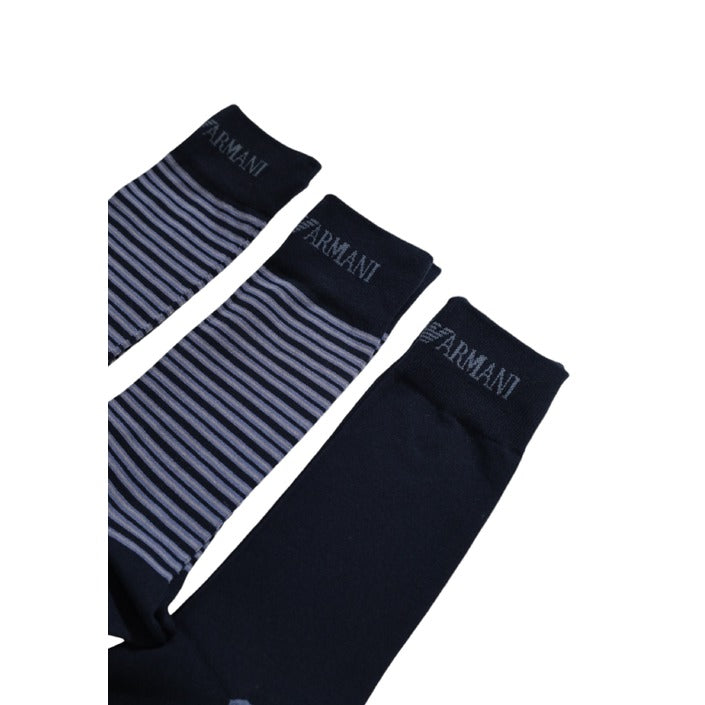 Emporio Armani Logo Midi Quarter Socks Cotton-Blend - 3 Pack