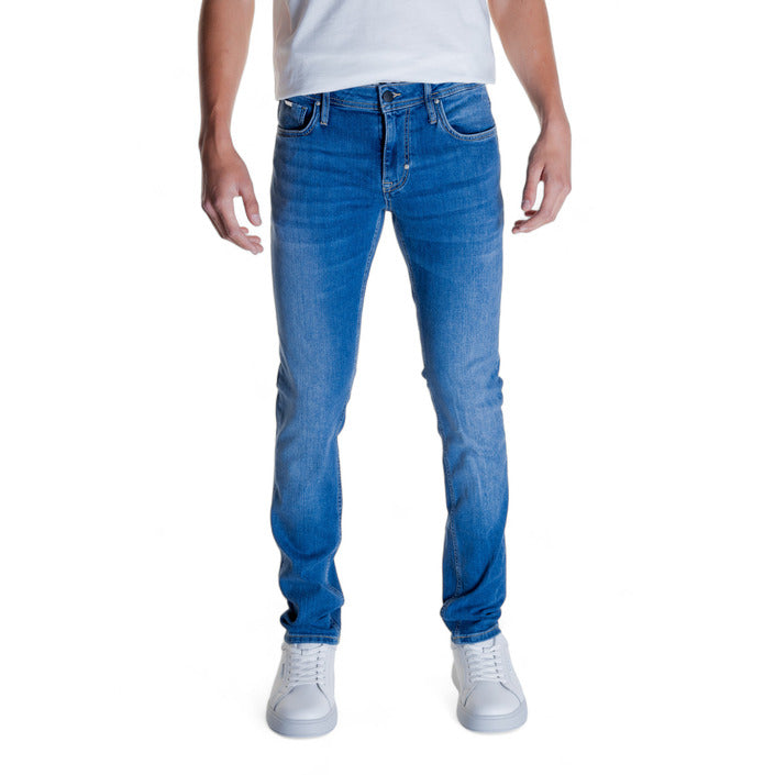 Antony Morato Logo Light Wash Skinny Jeans