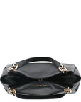 Michael Kors Logo Leather Carryall Handbag
