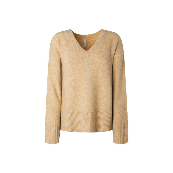 Pepe Jeans Minimalist V-Neck Wool-Blend Knit Sweater