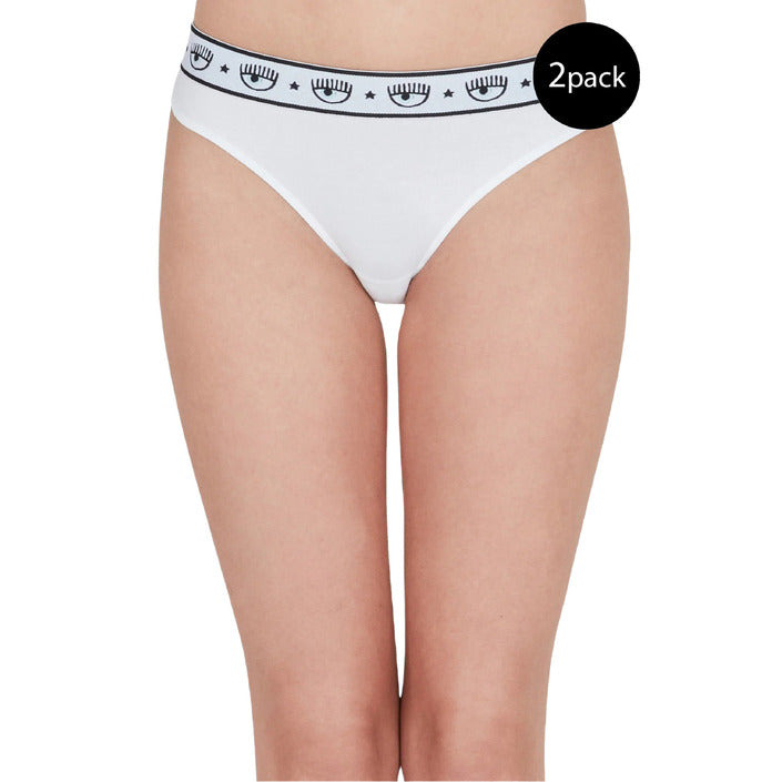 Chiara Ferragni Logo Cotton Stretch Briefs