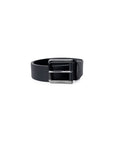 Calvin Klein Minimalist Leather Belt With Square Gloss Black Buckle