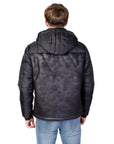 EA7 By Emporio Armani Logo Hooded Puffer Jacket - black