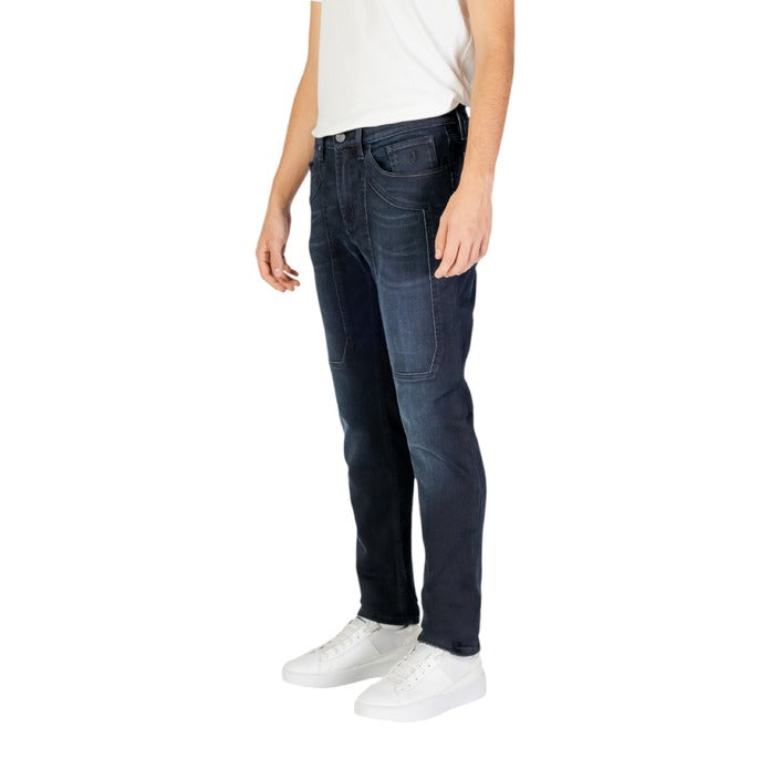 Jeckerson Logo Dark Wash Straight Leg Jeans