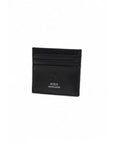 Guess Logo Genuine Leather Black Cardholder Wallet