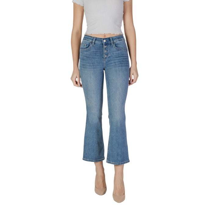 Liu Jo Light Wash Boot Cut Cropped Jeans