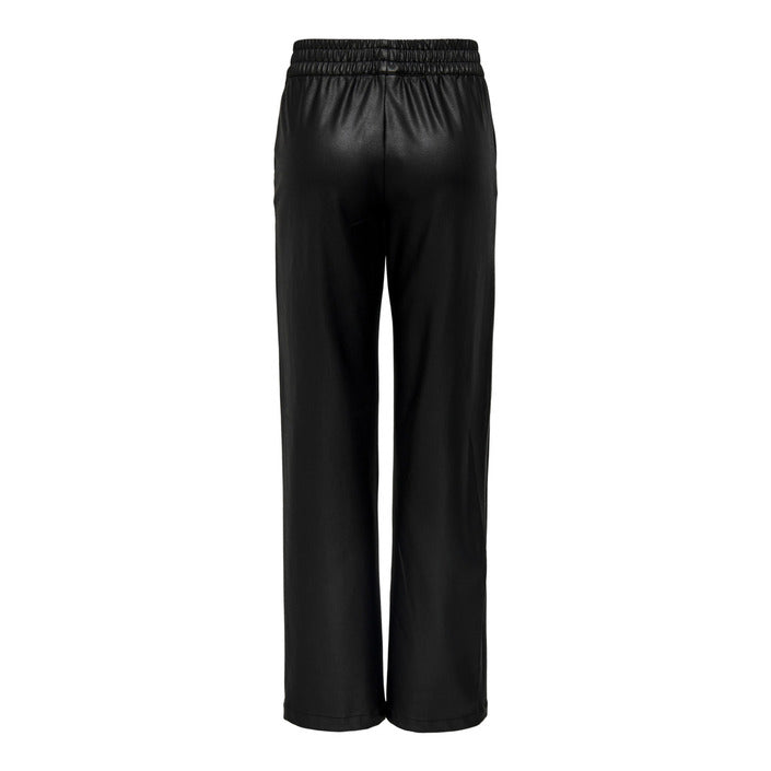 Only Wet Look Wide Leg Fit Pants