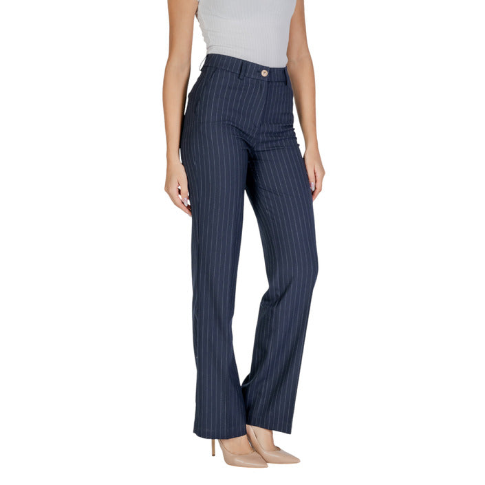 Morgan De Toi Hight Waist Striped Boot Cut Suit Pants