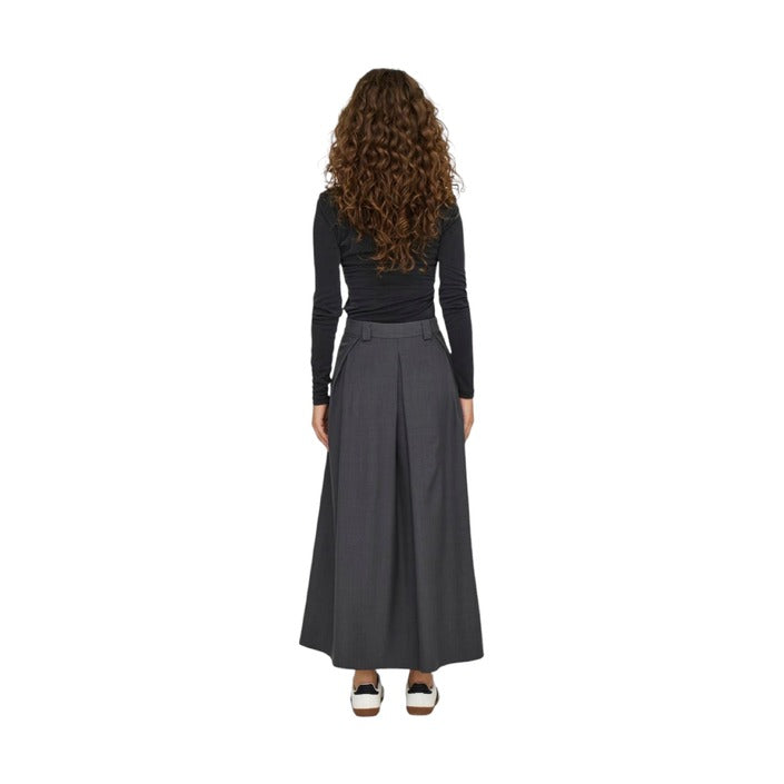 Only Grey A-Line Maxi Skirt