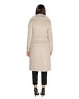 Guess Minimalist Faux Fur Lined Longline Coat