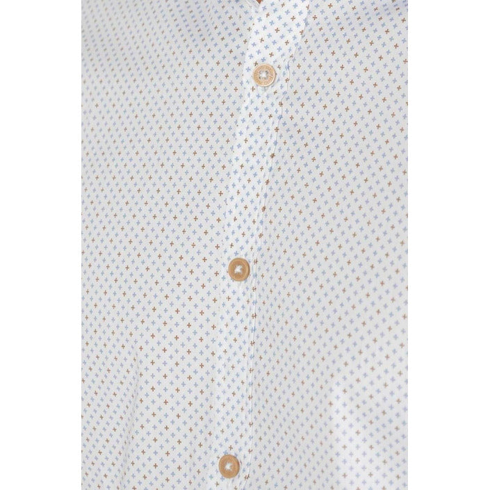 Hamaki-Ho Cotton Geometric Collar Shirt