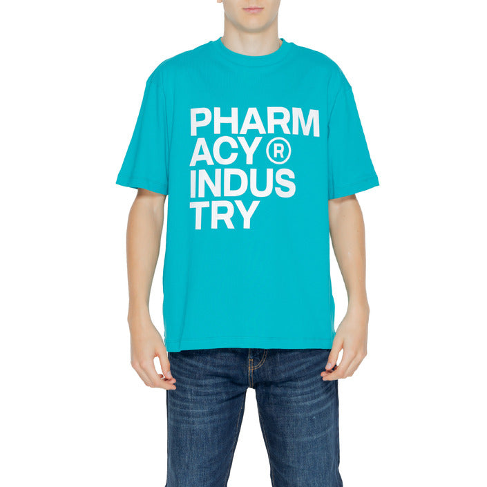 Pharmacy Industry Logo 100% Cotton T-Shirt - turquoise blue