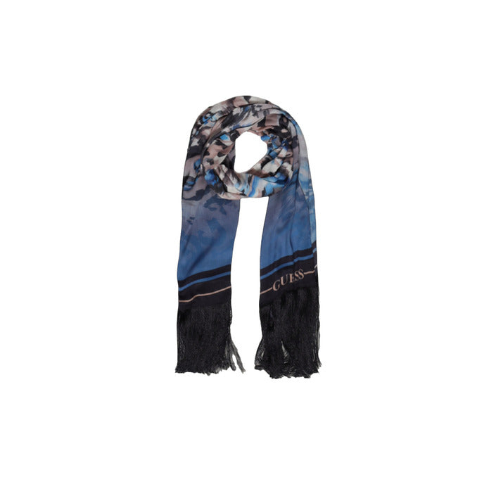 Guess Logo & Abstract Leopard Print Scarf