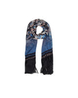 Guess Logo & Abstract Leopard Print Scarf