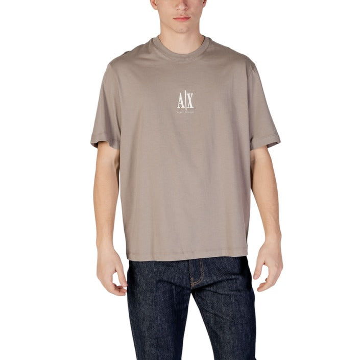 Armani Exchange Logo 100% Cotton Crewneck T-Shirt