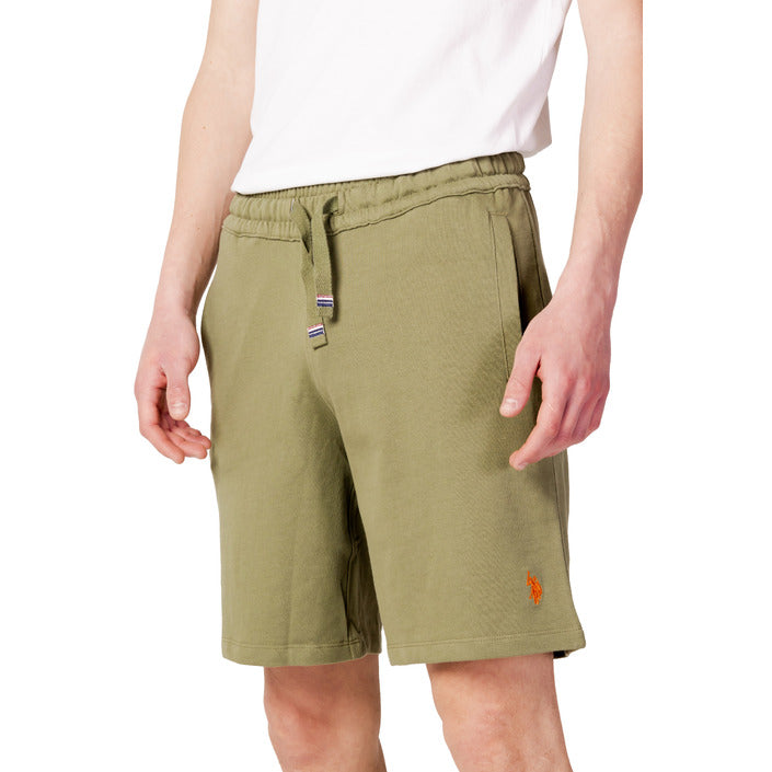 U.S. Polo Assn. Logo Khaki Shorts 100% Cotton