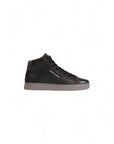 Crime London Logo Genuine Leather High Top Sneakers