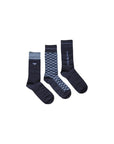 Emporio Armani Logo Cotton-Blend Midi Quarter Socks - 3 Pack