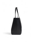 Tommy Hilfiger Logo Black Vegan Leather Tote Bag