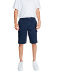 Armani Exchange Logo Cotton-Rich Cargo Shorts