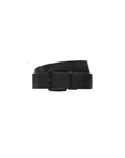 Calvin Klein Minimalist Leather Belt Muted All Black