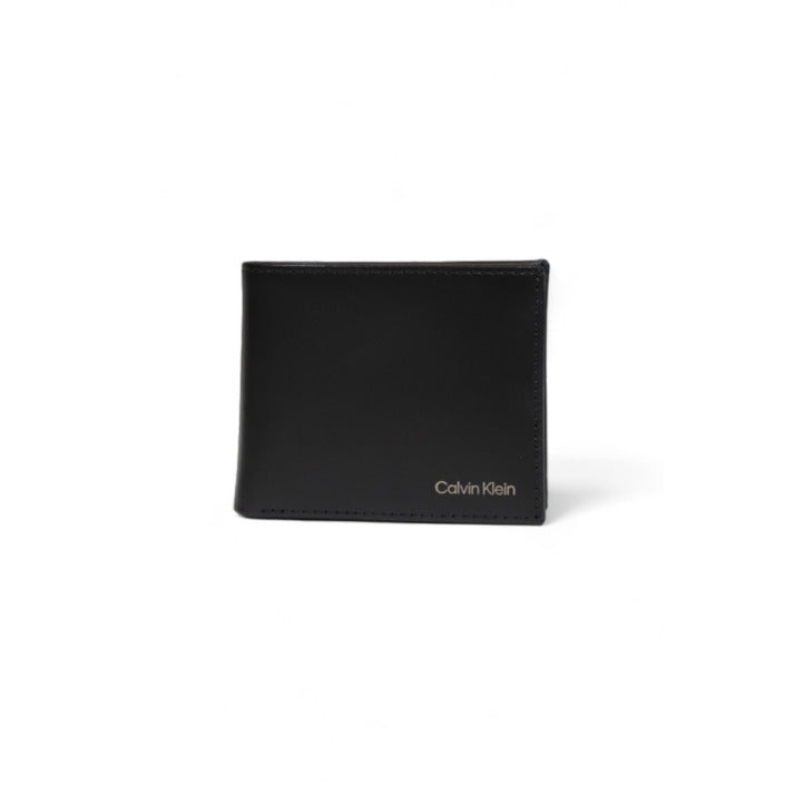 Calvin Klein Logo Genuine Leather Black Wallet