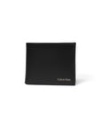 Calvin Klein Logo Genuine Leather Black Wallet