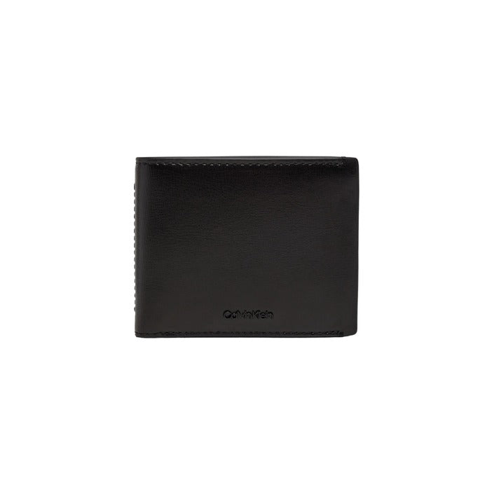 Calvin Klein Logo Genuine Leather Black Wallet