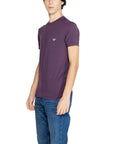 Emporio Armani Logo Athleisure Crewneck T-Shirt - purple