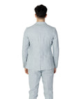 Antony Morato Minimalist Linen-Cotton Roped Shoulder Blazer
