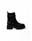 Guess Logo All Black Vegan Leather Boots