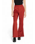 Vero Moda Red Flared Fit Pants