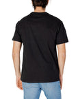 Tommy Hilfiger Jeans Scripted Logo Cotton-Rich T-Shirt - black