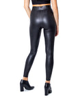 Only High Waisted Black Vegan Leather Leggings