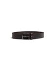 Tommy Hilfiger Logo Genuine Leather Square Buckle Belt