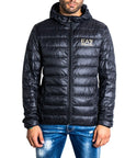 EA7 By Emporio Armani Hooded Puffer Jacket - black