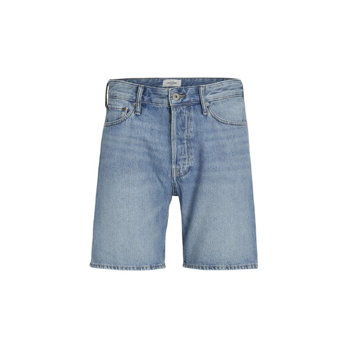 Jack & Jones Logo Light Wash Denim Shorts