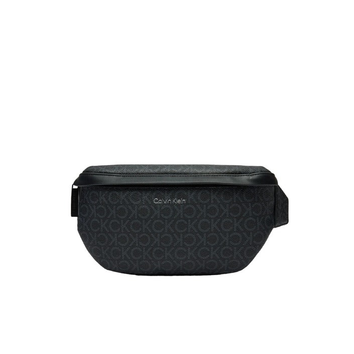 Calvin Klein Logo & Monogram Black Sling Bag