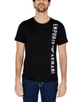 Emporio Armani Logo Pure Cotton T-Shirt - Black