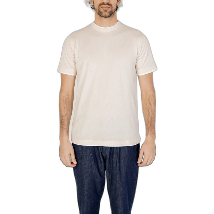 Hamaki-Ho Minimalist Pure Cotton T-Shirt - beige