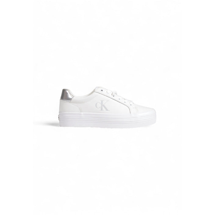 Calvin Klein Logo Genuine Leather Sneakers