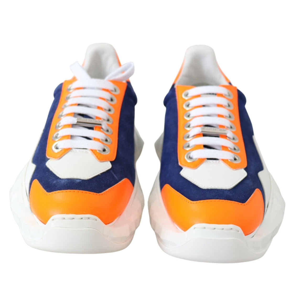 Jimmy Choo Colorblock Chunky Sole Leather Sneakers
