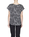 JDY Geometric Short Sleeve V-Neck Top