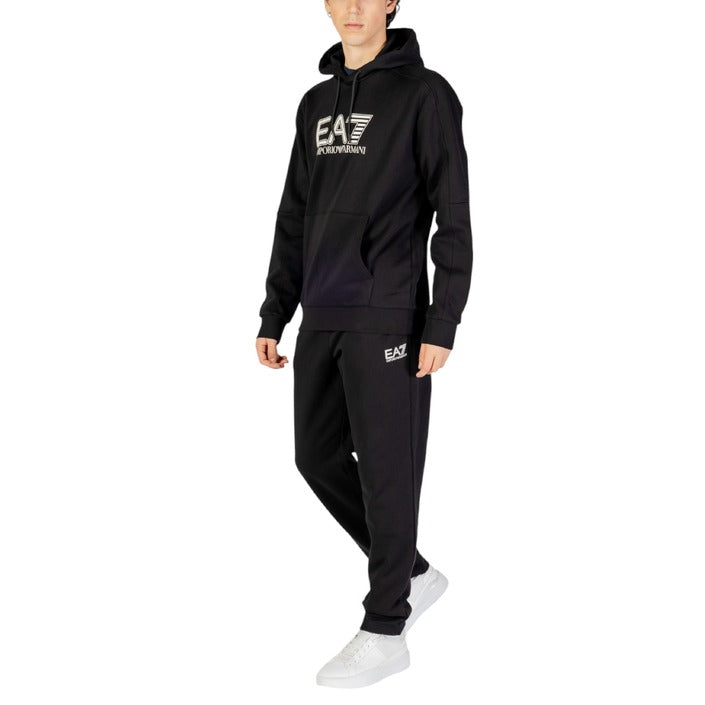 EA7 By Emporio Armani Logo Athleisure Cotton-Rich Performance Tracksuit Set